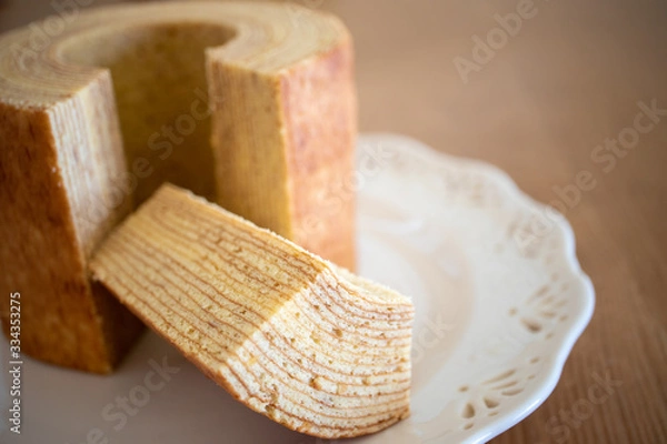 Fototapeta ドイツの焼菓子　バウムクーヘン