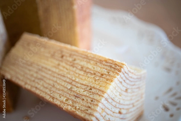 Fototapeta ドイツの焼菓子　バウムクーヘン