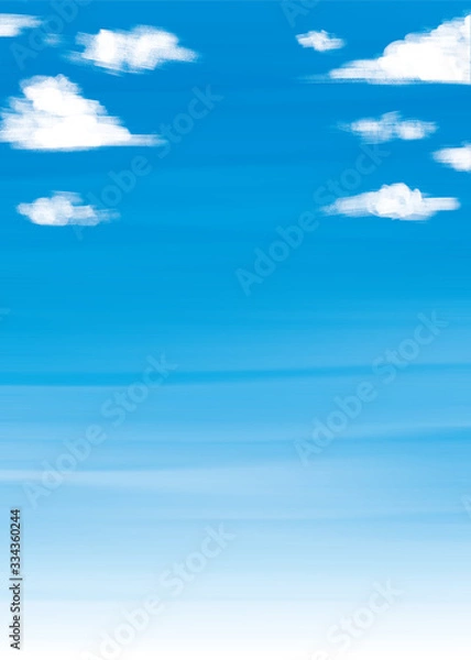 Fototapeta 青空のアクリルぼかしベクター背景イラスト