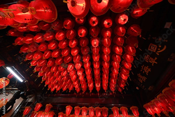 Obraz the lantern in chinese temple