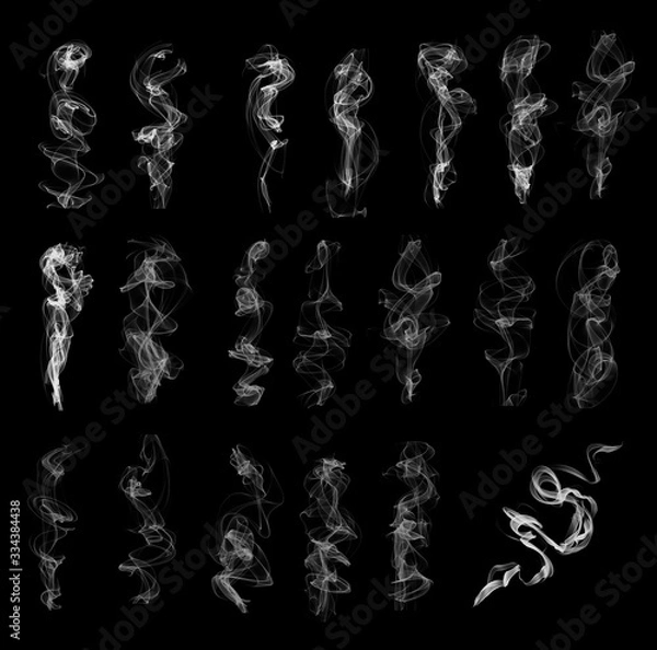 Obraz The smoke isolated on background