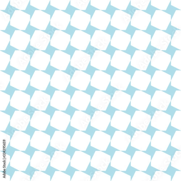 Fototapeta Blue ocean Background Geometric seamless pattern tiles.