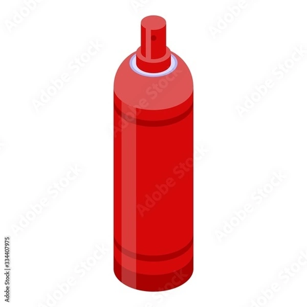 Fototapeta Gas spray bottle icon. Isometric of gas spray bottle vector icon for web design isolated on white background