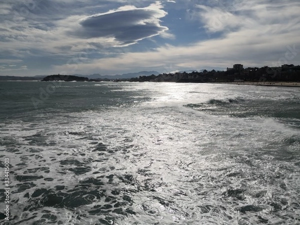 Fototapeta Santander, San Sébastien, Surf 2020