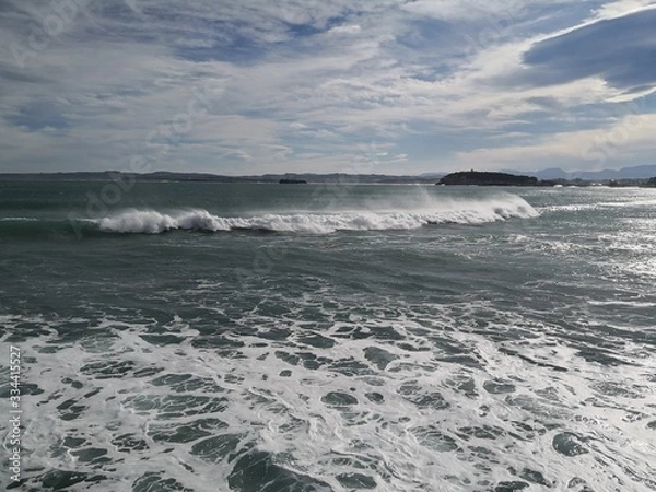 Fototapeta Santander, San Sébastien, Surf 2020