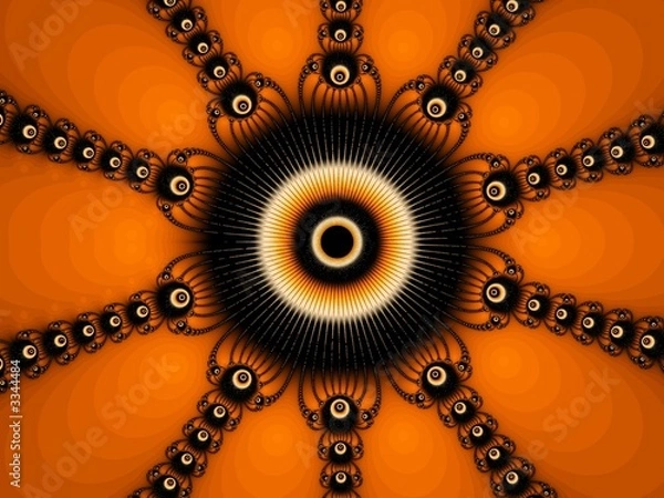 Fototapeta fractal - brain cell