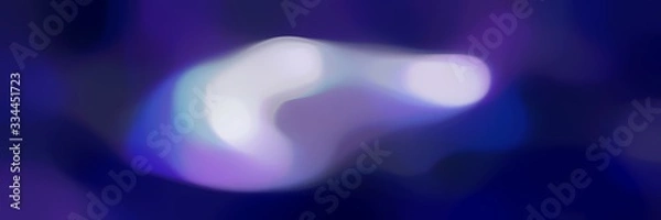 Fototapeta centered soft blurred horizontal card background bokeh graphic with midnight blue, light steel blue and slate blue colors space for text or image