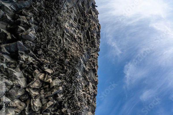 Obraz Basalt rock formation in Reynisfjara, the black-sand beach found on the South Coast of Iceland