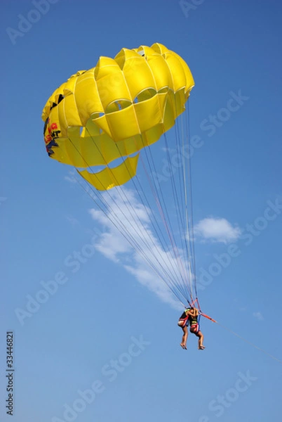 Obraz Huckepack mit dem Fallschirm