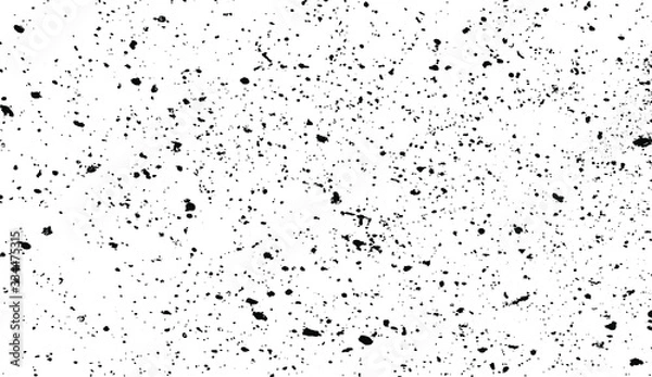 Fototapeta Rough black and white texture vector. Distressed overlay texture. Grunge background. Abstract textured effect. Vector Illustration. Black isolated on white background. EPS10.