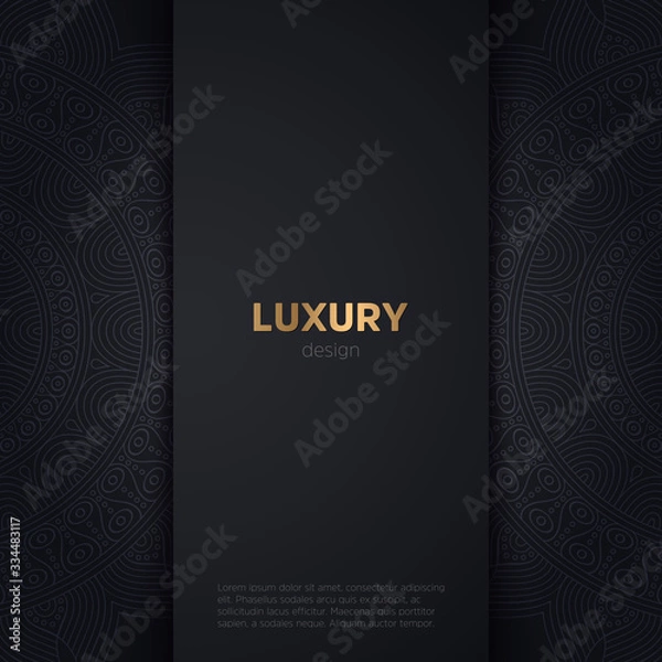 Obraz luxury mandala dark design background
