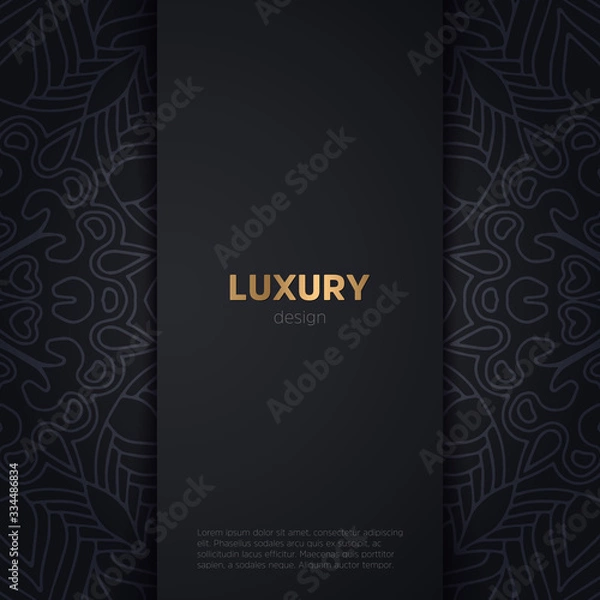 Fototapeta luxury mandala dark design background