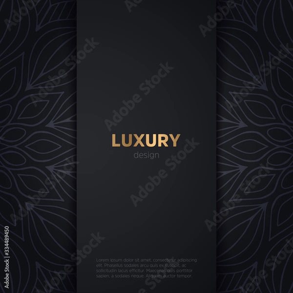 Fototapeta luxury mandala dark design background