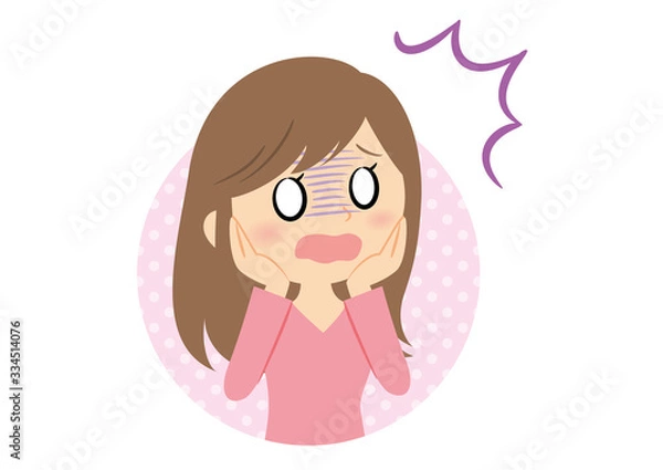 Fototapeta 女性の表情　ショック