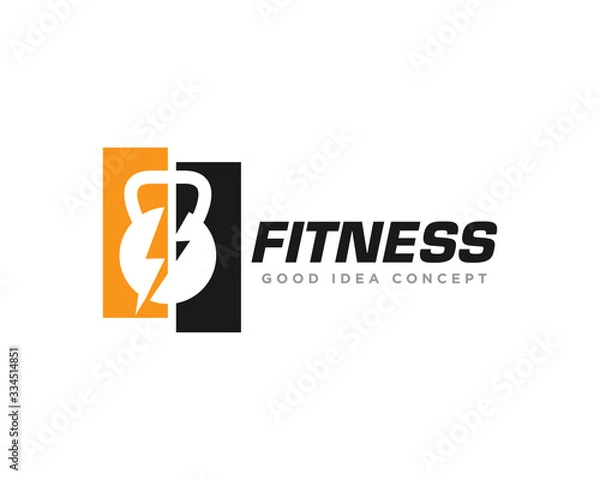 Obraz Fitness and Gym Logo Design Vector