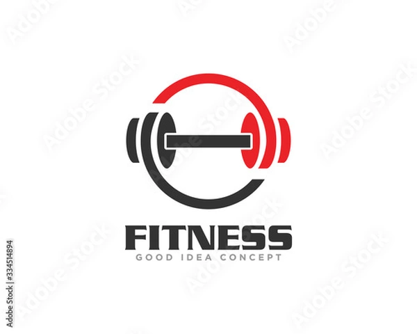 Obraz Fitness i siłownia Logo Design Vector