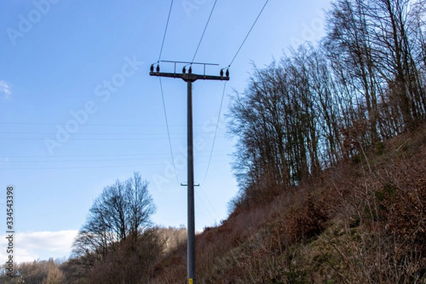 Obraz Elektromastflucht