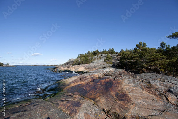 Obraz Slippery rocks by the sea.