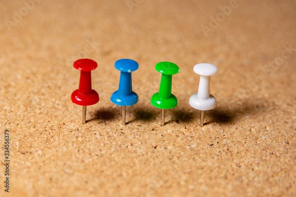 Obraz push pins for cork board, notifications, remembering, and posts