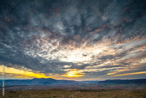 Obraz sunset on the hill