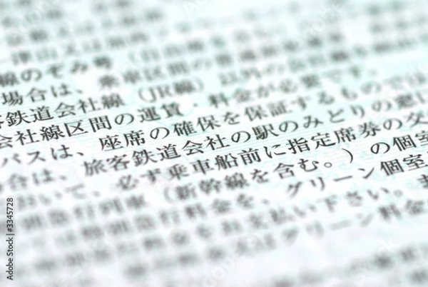 Obraz japanese characters