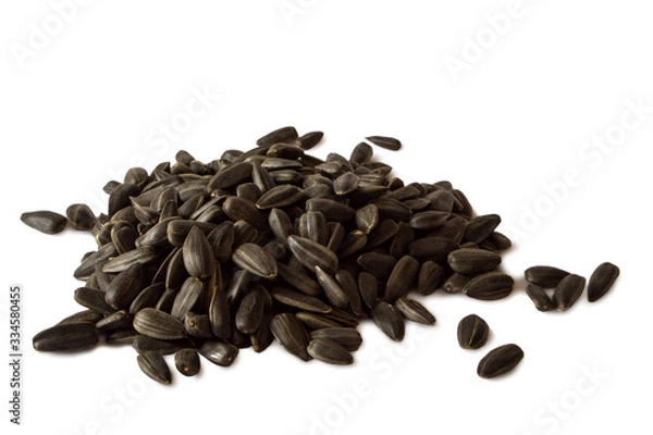 Obraz Sunflower seed. The image is isolated on a white background.