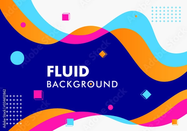 Obraz abstract background with colorfull paper art 