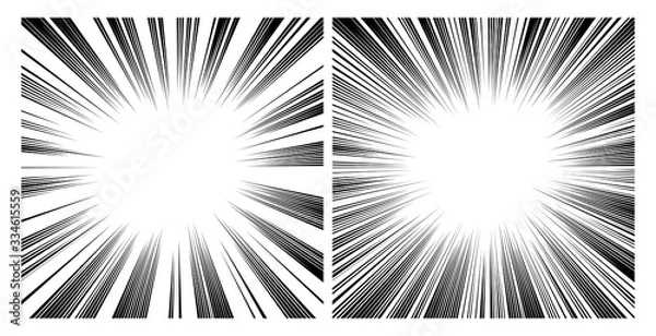 Fototapeta 集中線　背景素材