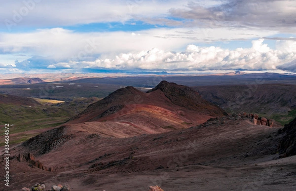 Fototapeta red mountain
