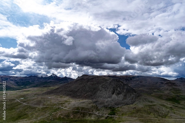 Fototapeta  hills and clouds