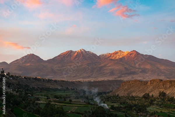 Fototapeta mountains and valley