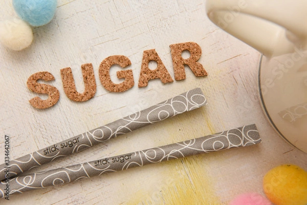 Fototapeta sugar　アルファベット　テキスト　文字　英字　単語　スタンプ　素材　alphabet letter word text stamp