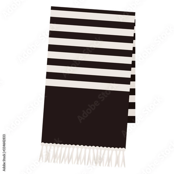 Obraz ボーダー柄のマフラー