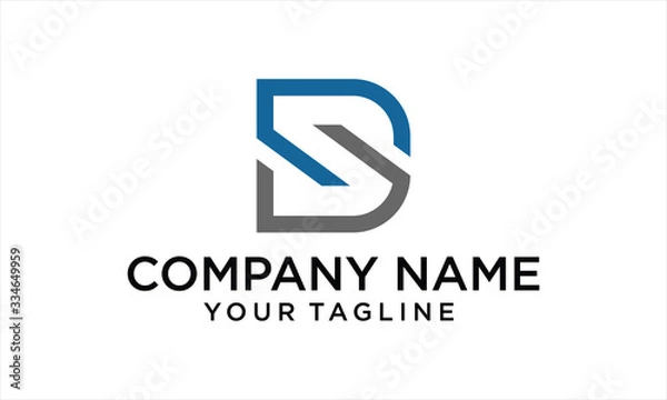 Obraz COMBINATION LETTER LOGO FROM S AND D LOGO DESIGN CONCEPT