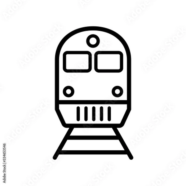 Obraz train icon design vector template