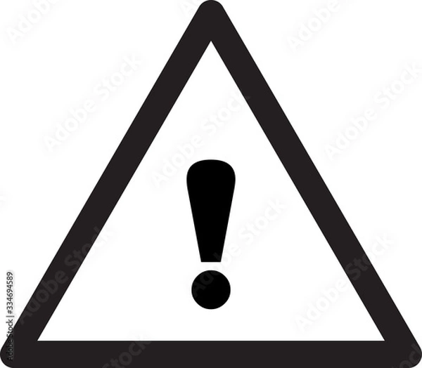 Fototapeta Caution icon with triangle form