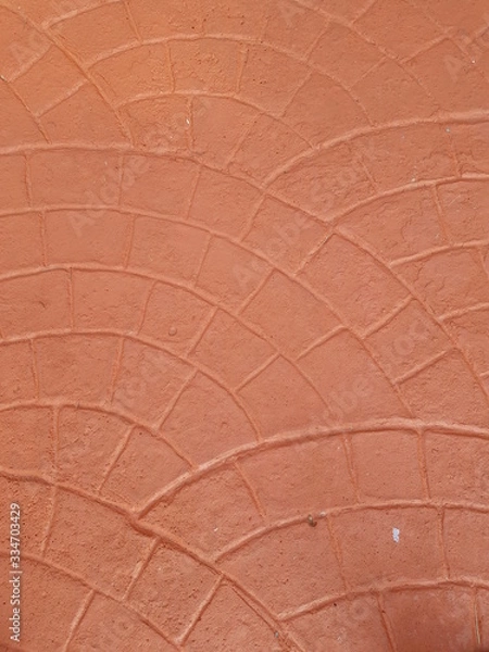 Obraz Closeup of pattern on cement ground in the garden.  Design concept. 