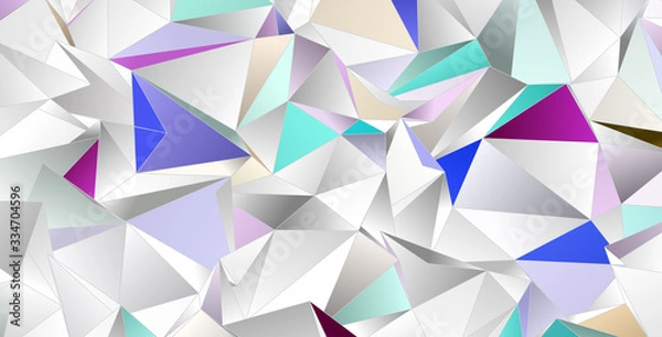 Fototapeta Triangular 3d, modern background