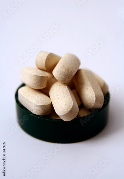 Fototapeta pills on the white