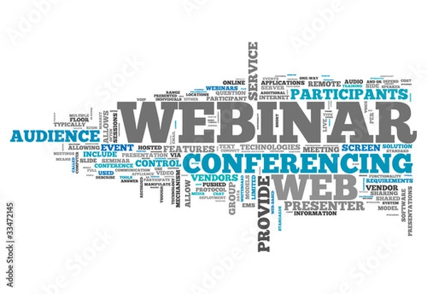 Obraz Word Cloud "Webinar"