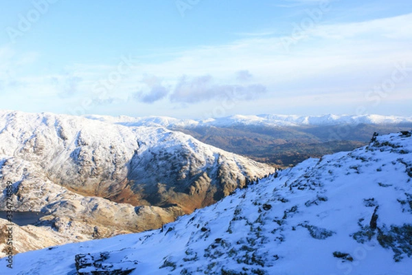 Obraz snow covered mountains