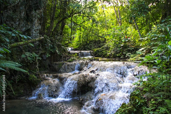 Obraz small waterfall in the forest