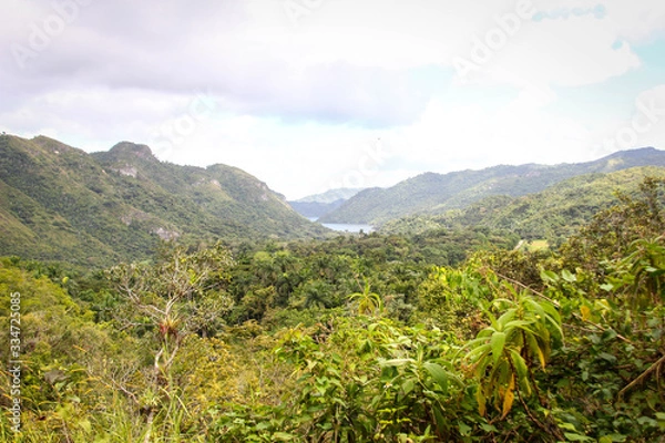 Obraz mountain landscape with blue sky