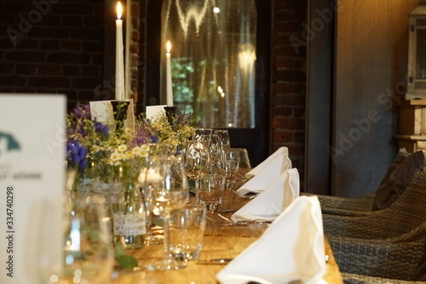 Obraz Wedding table setting