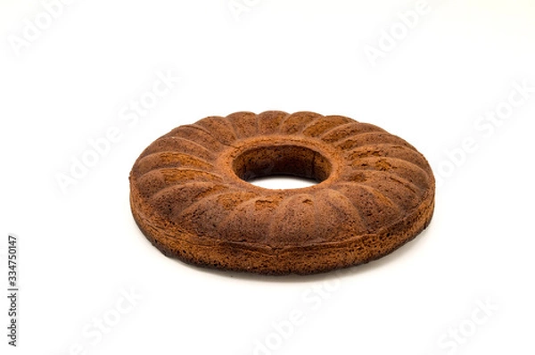 Fototapeta Circular marbled cake laying