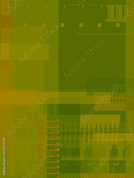 Fototapeta Geometric multicolored intersecting lines. Graphic illustration of digital technology. Abstract background.