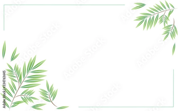 Obraz willow branches lines collage vector