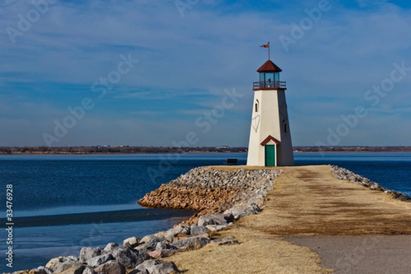 Obraz Lighthouse at Hefner Lake