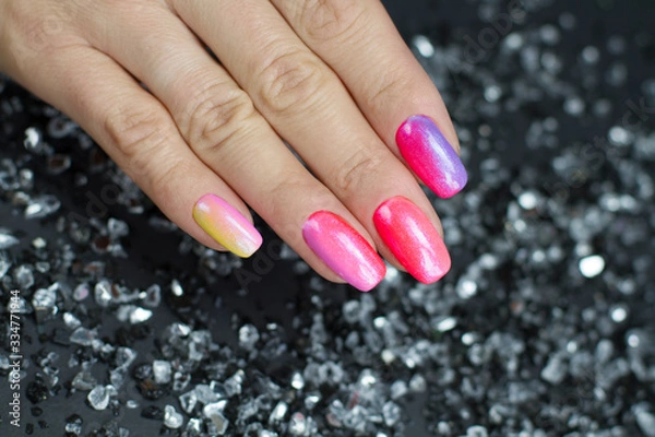 Obraz ombre nails