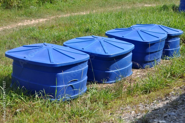 Obraz Blue Cold water tank 